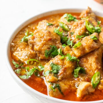 a bowl of murghi ka salan