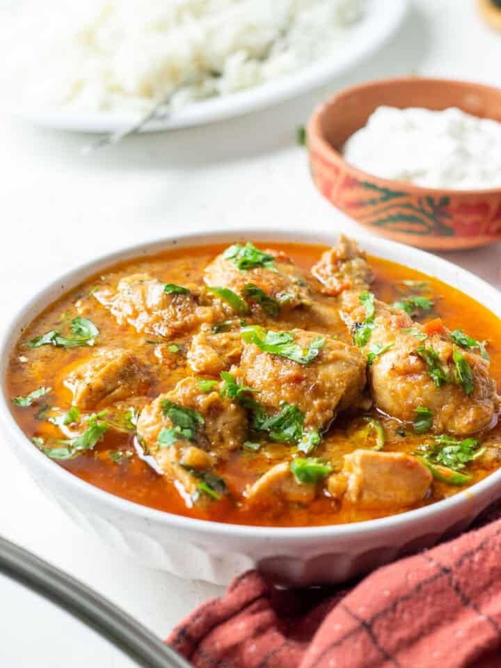 a dish of chicken ka salan