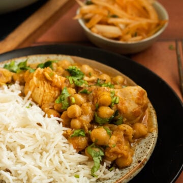 Murgh Cholay and Chawal