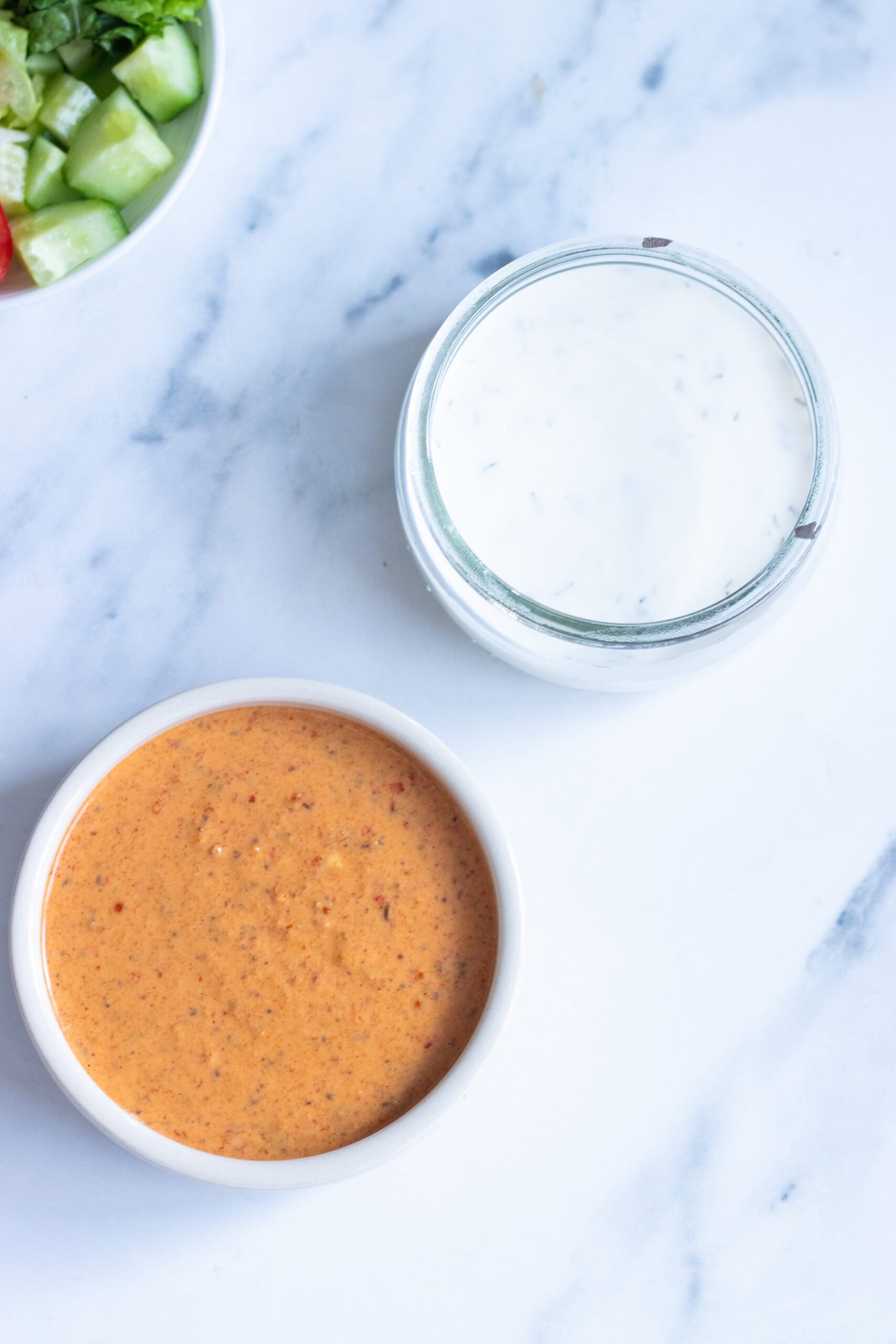 red and white sauce 