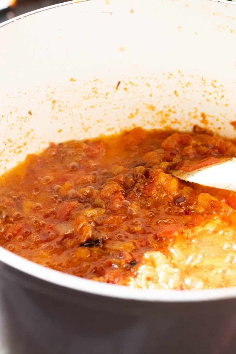tomato masala for aaloo gosht