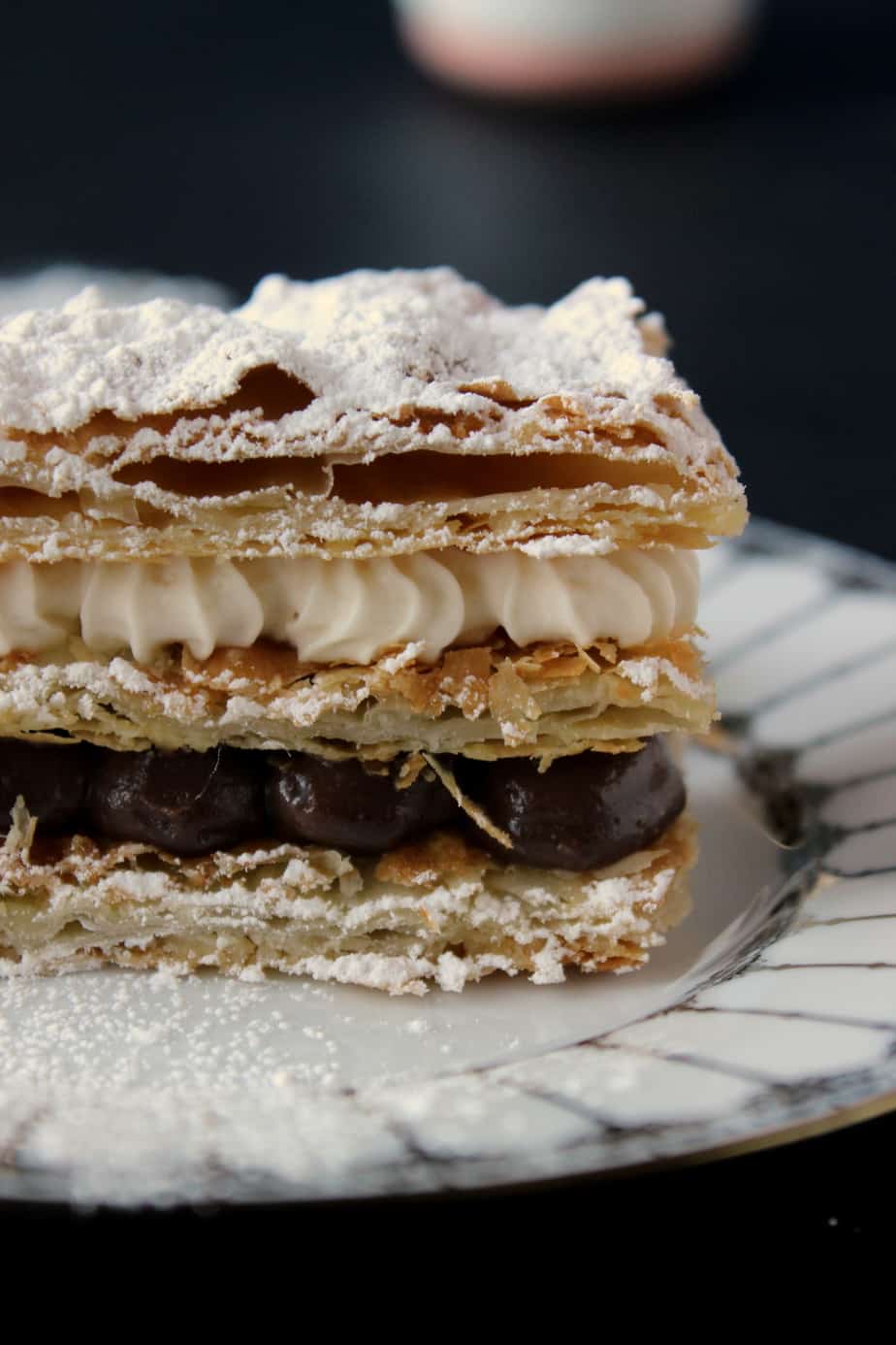 chocolate &amp; cream mille feuille