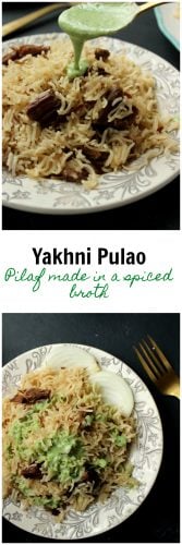 Yakhni Pulao 