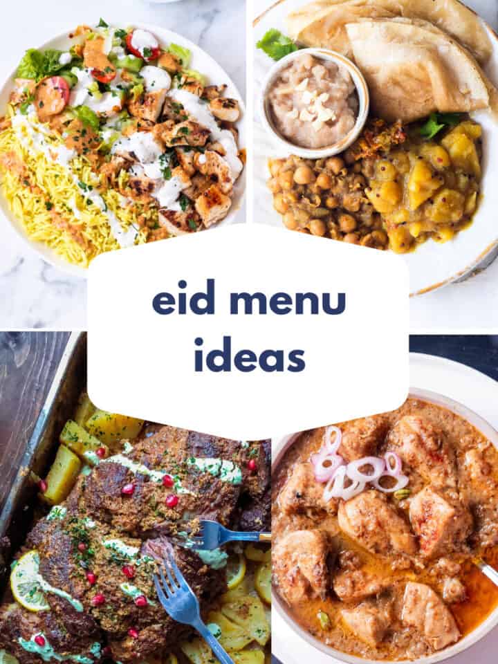 collage of eid dishes
